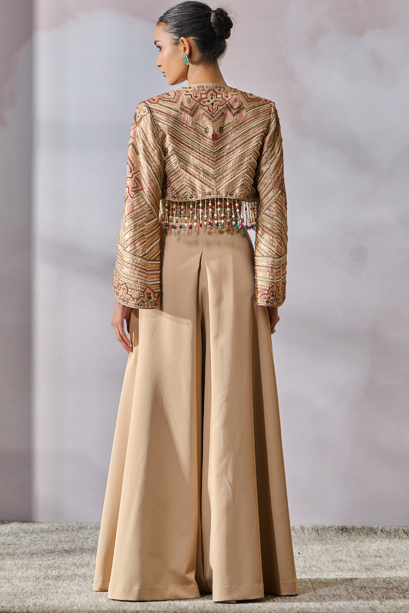 Tarun Tahiliani Jacket Trousers Corset indian designer wear online shopping melange singapore