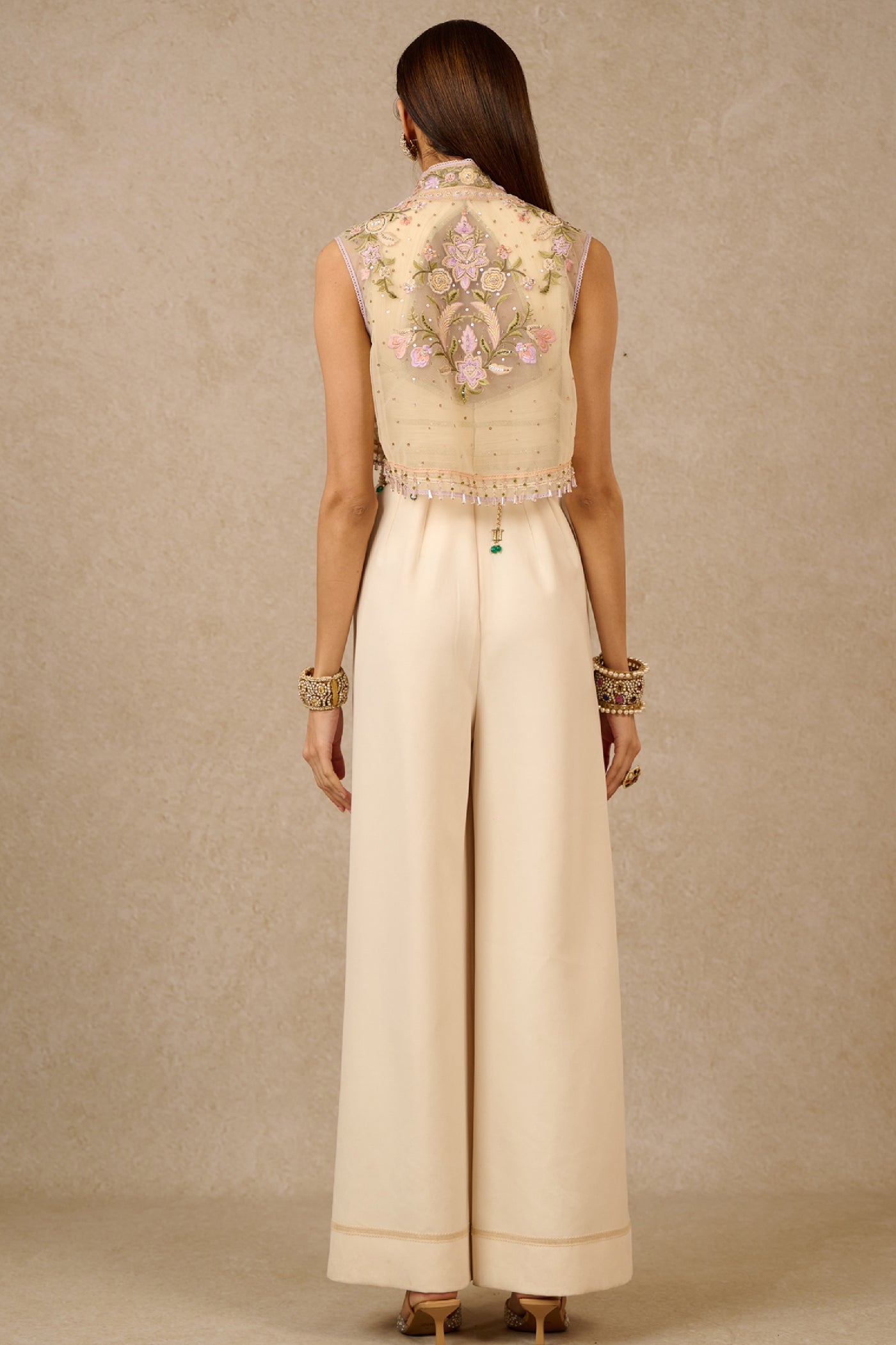 Tarun Tahiliani Jumpsuit Gilet indian designer wear online shopping melange singapore