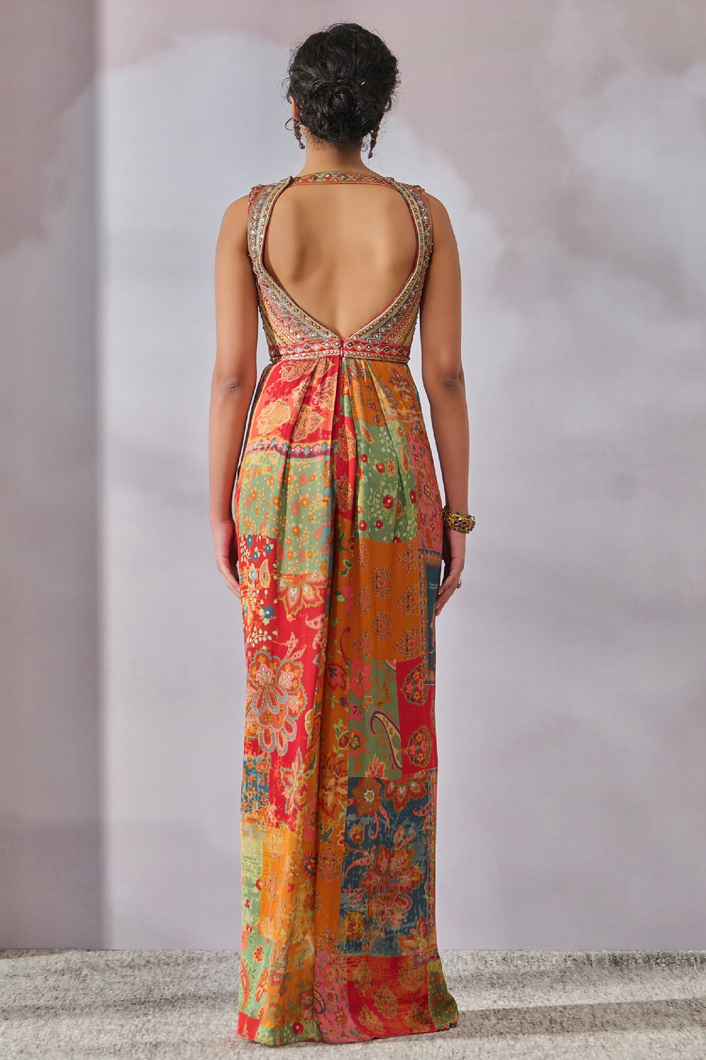 Tarun Tahiliani Jumpsuit Multi indian designer wear online shopping melange singapore