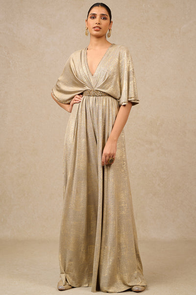 Tarun Tahiliani Jumpsuit Oyster indian designer wear online shopping melange singapore