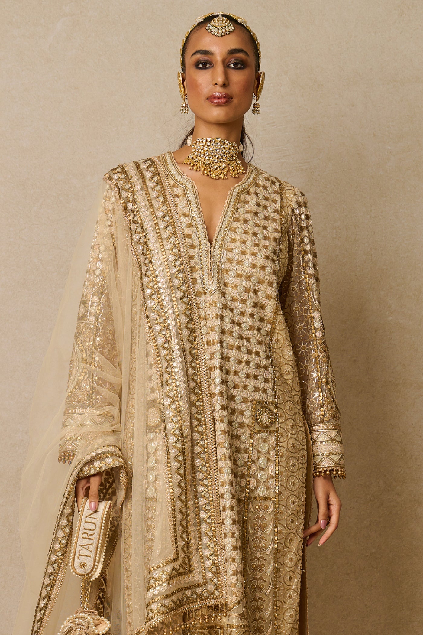 Tarun Tahiliani Kurta Churidar Dupatta indian designer wear online shopping melange singapore