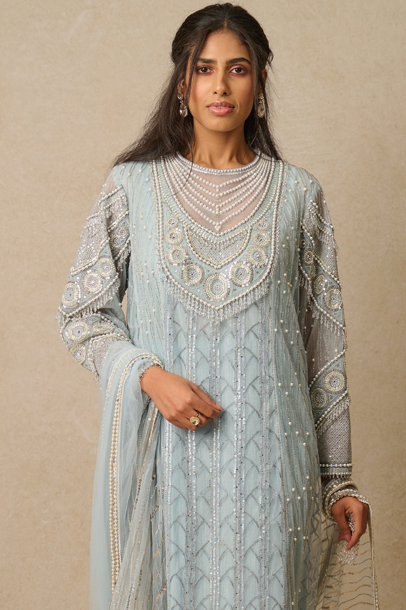 Tarun Tahiliani Kurta Churidar Dupatta indian designer wear online shopping melange singapore