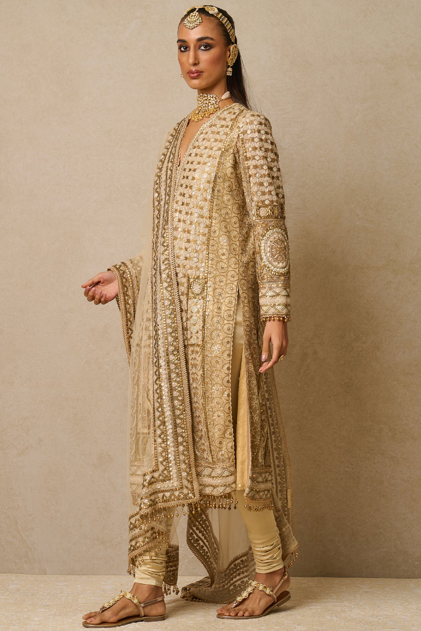 Tarun Tahiliani Kurta Churidar Dupatta indian designer wear online shopping melange singapore