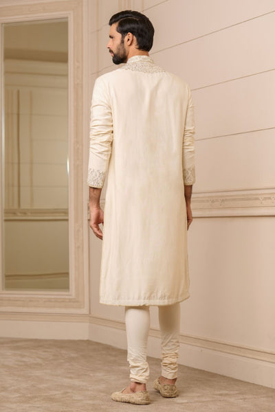 Tarun Tahiliani Menswear Kurta and Churidar Ivory indian designer wear online shopping melange singapore