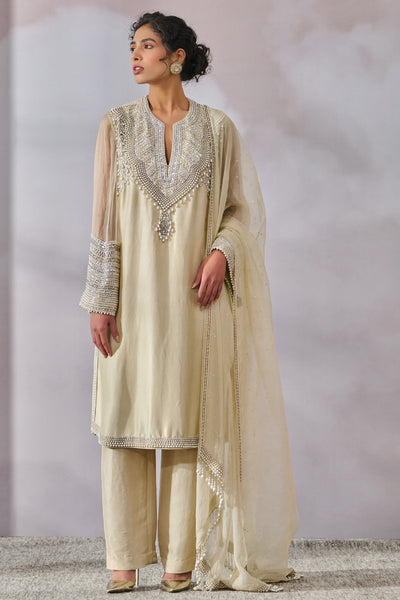 Tarun Tahiliani Kurta Trousers Dupatta indian designer wear online shopping melange singapore