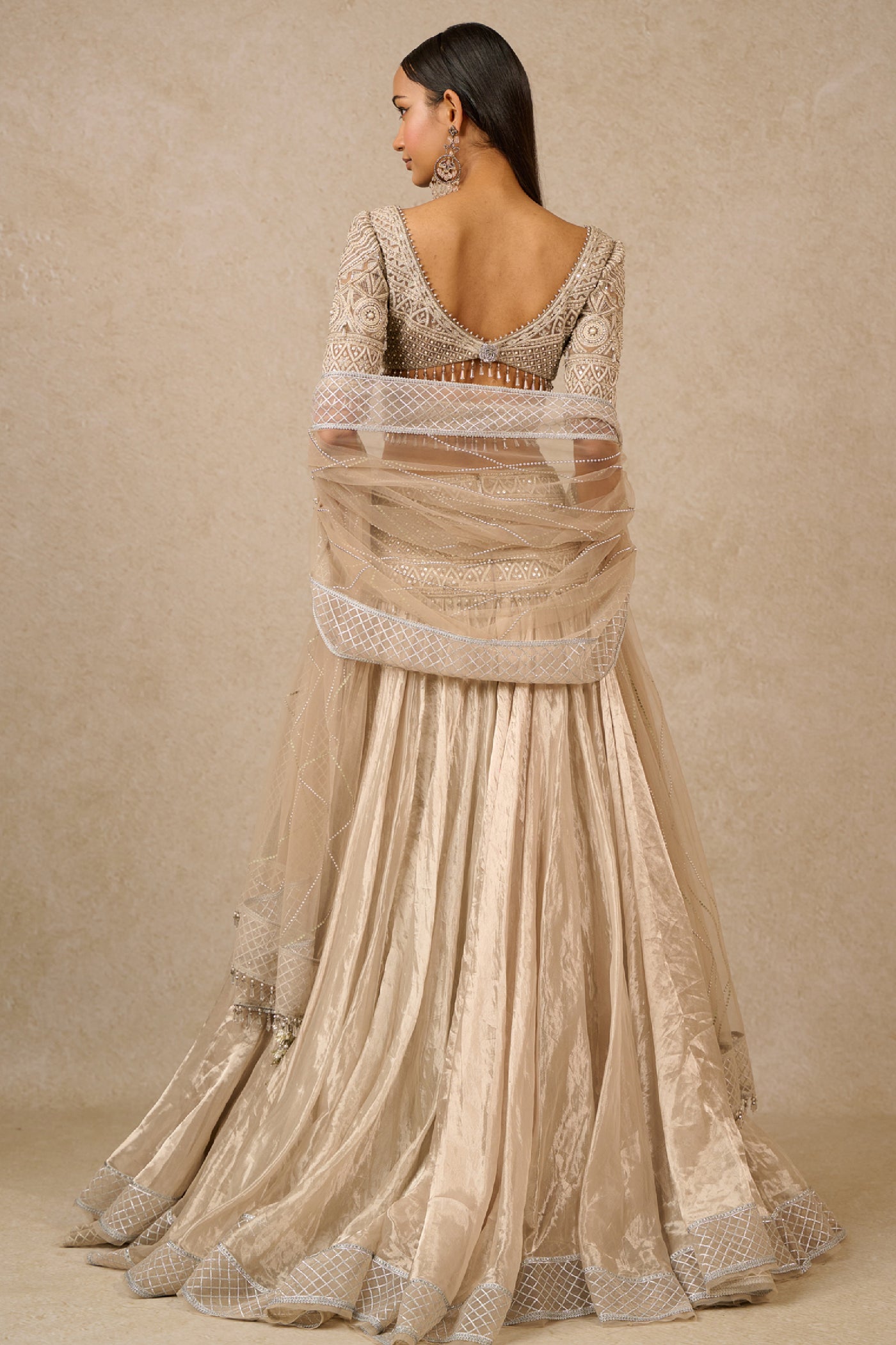 Tarun Tahiliani Lehenga Blouse Dupatta indian designer wear online shopping melange singapore