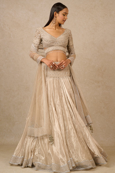 Tarun Tahiliani Lehenga Blouse Dupatta indian designer wear online shopping melange singapore