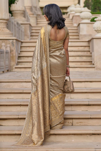 Tarun Tahiliani Marori Embroidered Kanjivaram Saree indian designer wear online shopping melange singapore 
