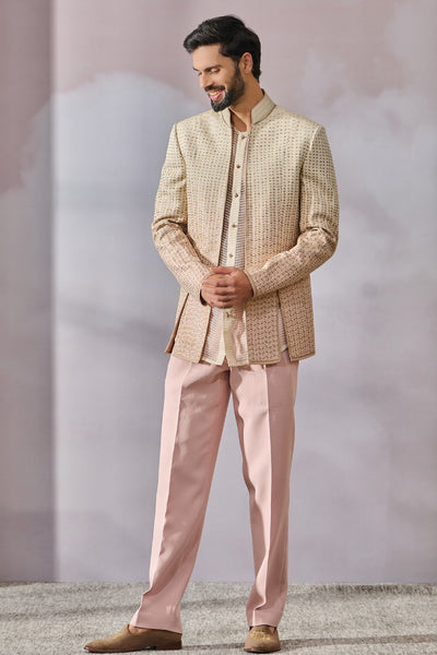 Tarun Tahiliani Menswear Bandgala Shirt Trouser indian designer wear online shopping melange singapore