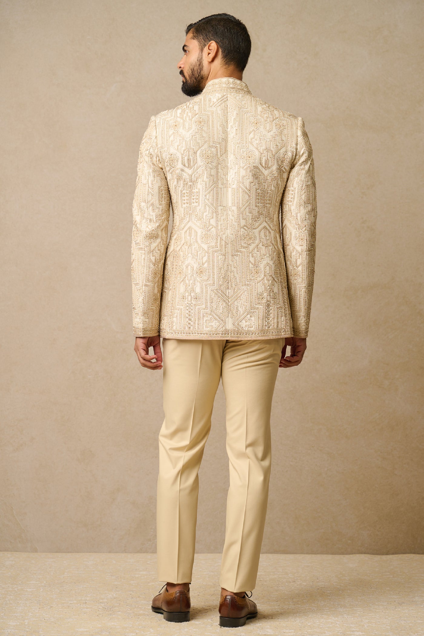 Tarun Tahiliani Menswear Bandhgala Shirt And Trouser indian designer wear online shopping melange singapore