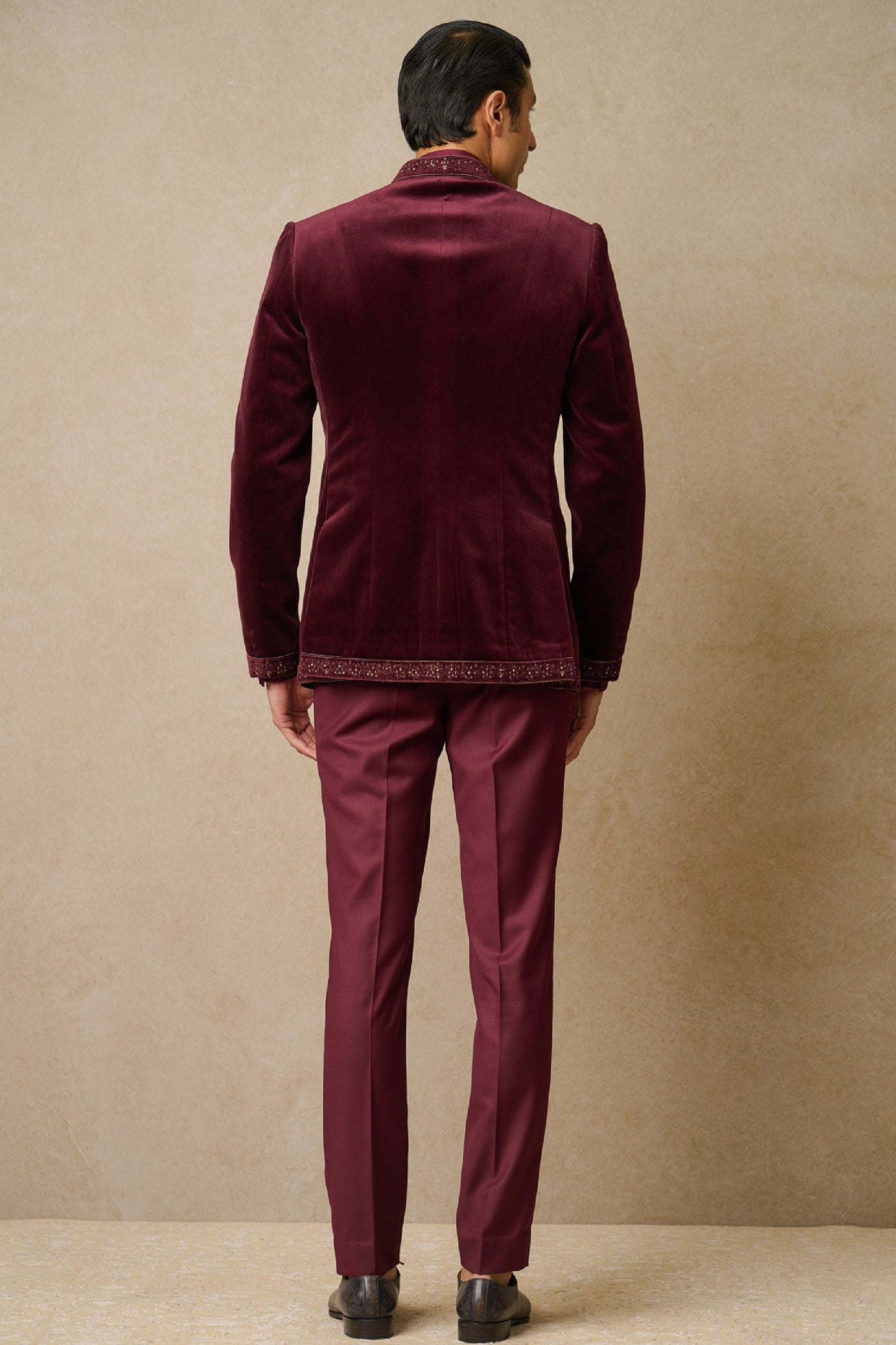 Tarun Tahiliani Menswear Bandhgala Shirt And Trouser indian designer wear online shopping melange singapore