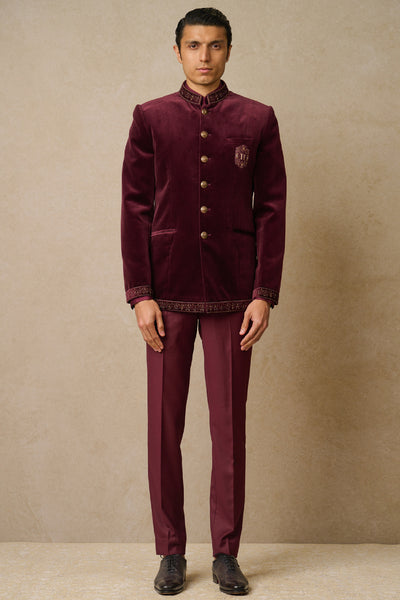 Tarun Tahiliani Menswear Bandhgala Shirt And Trouser indian designer wear online shopping melange singapore