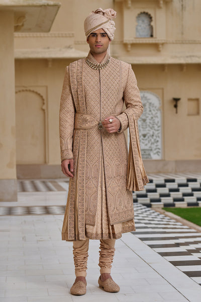 Tarun Tahiliani Menswear Dori Embroidered Sherwani Set indian designer wear online shopping melange singapore 