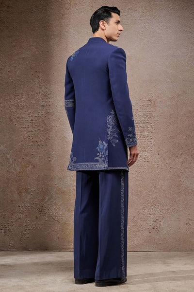 Tarun Tahiliani Menswear Embroidered Dual-Panel Sherwani Set indian designer wear online shopping melange singapore 
