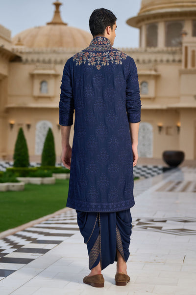 Tarun Tahiliani Menswear Embroidered Kurta and Dhoti Set indian designer wear online shopping melange singapore 