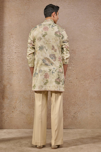 Tarun Tahiliani Menswear Floral Motif Kurta indian designer wear online shopping melange singapore
