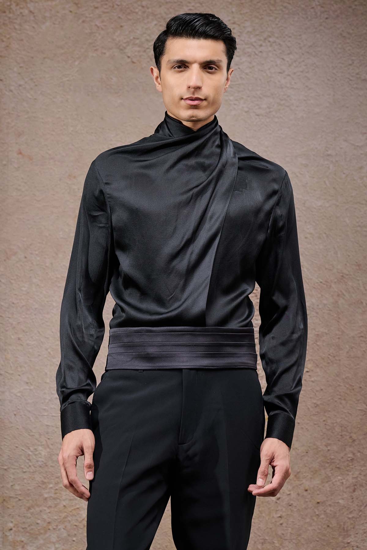 Tarun Tahiliani Menswear Geometric Embroidered Bandhgala Set indian designer wear online shopping melange singapore 
