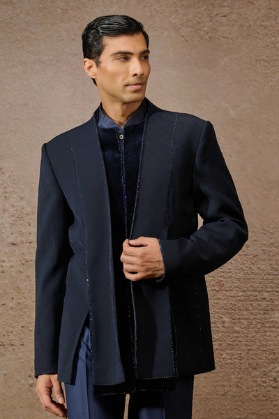 Tarun Tahiliani Menswear IndoWestern Bandgala Set indian designer wear online shopping melange singapore