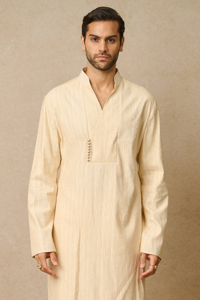 Tarun Tahiliani Menswear Kurta And Trouser Ivory indian designer wear online shopping melange singapore