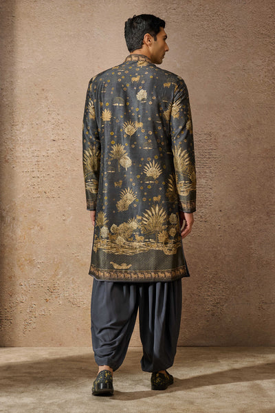 Tarun Tahiliani Menswear Printed Kurta Set indian designer wear online shopping melange singapore