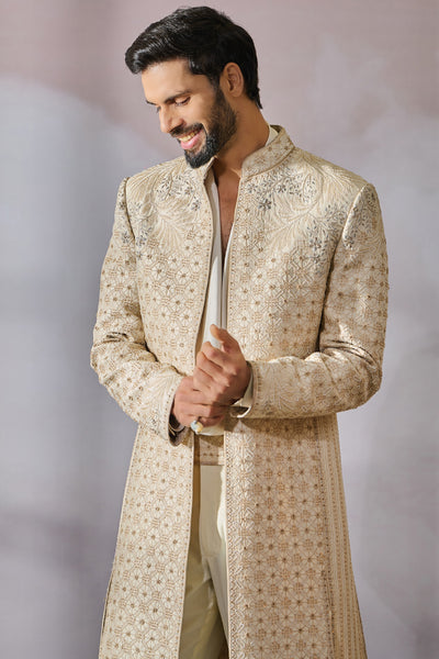 Tarun Tahiliani Menswear Sherwani Kamarbandh Trouser Kurta indian designer wear online shopping melange singapore