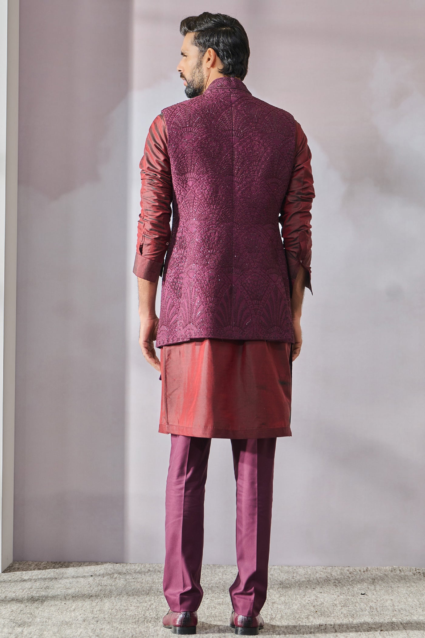 Tarun Tahiliani Menswear Waistcoat indian designer wear online shopping melange singapore