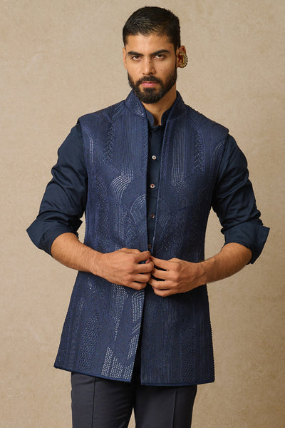 Tarun Tahiliani Menswear Waistcoat indian designer wear online shopping melange singapore