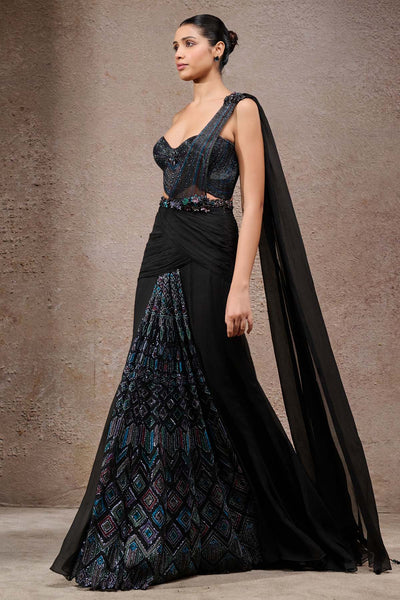 Tarun Tahiliani Mosaic Concept Saree indian designer wear online shopping melange singapore 