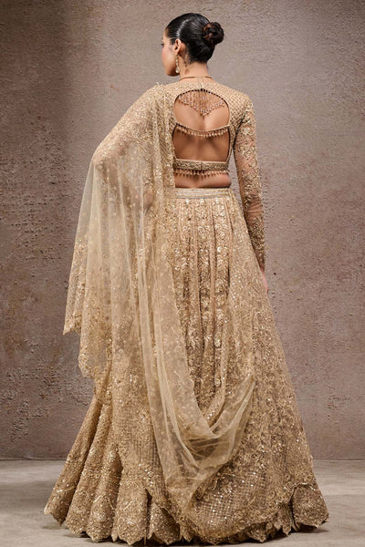 Tarun Tahiliani Mughal Embroidered Lehenga With Dupatta indian designer wear online shopping melange singapore 