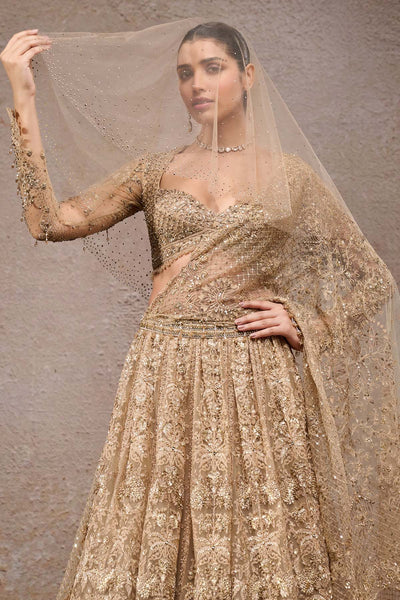 Tarun Tahiliani Mughal Embroidered Lehenga With Dupatta indian designer wear online shopping melange singapore 