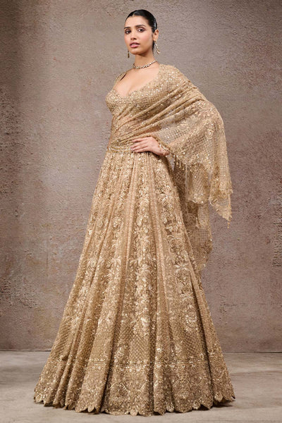 Tarun Tahiliani Mughal Embroidered Lehenga With Dupatta indian designer wear online shopping melange singapore 