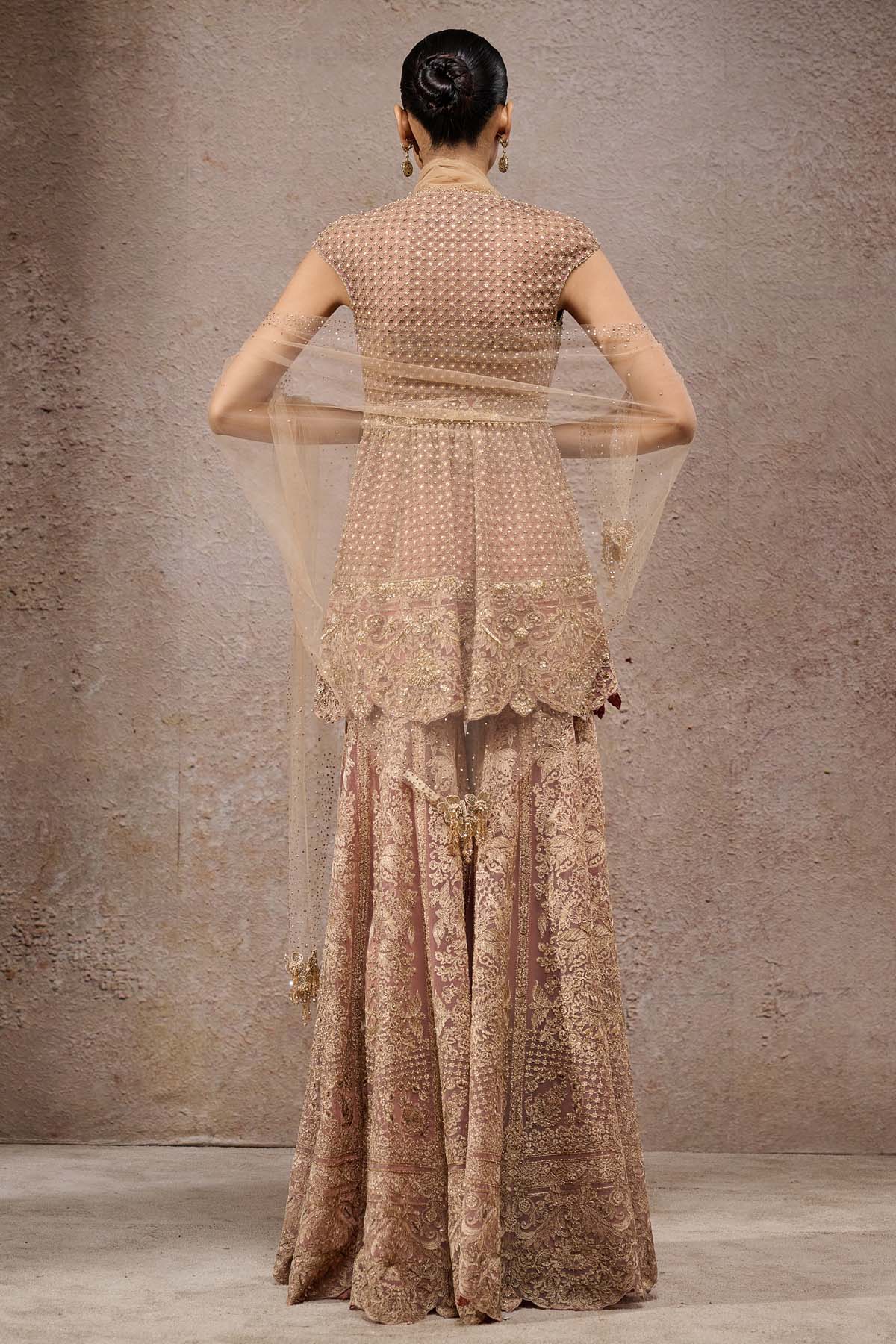 Tarun Tahiliani Mughal Embroidered Sharara indian designer wear online shopping melange singapore 