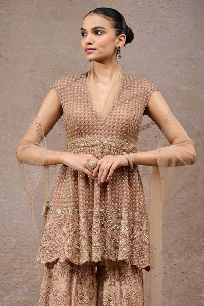 Tarun Tahiliani Mughal Embroidered Sharara indian designer wear online shopping melange singapore 