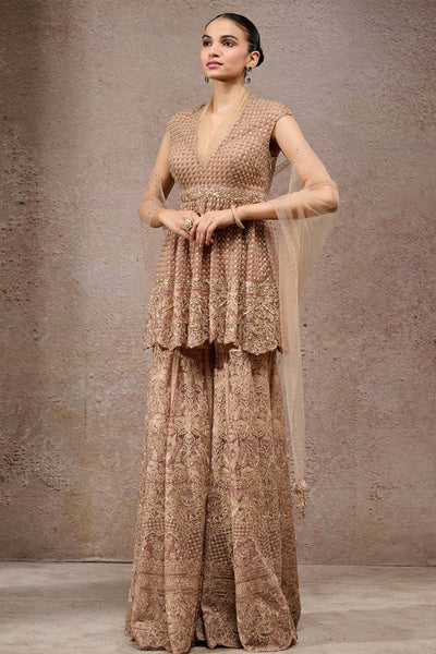 Tarun Tahiliani Mughal Embroidered Sharara indian designer wear online shopping melange singapore 