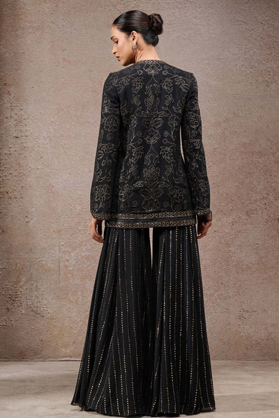Tarun Tahiliani Mukaish Jacket Sharara indian designer wear online shopping melange singapore 