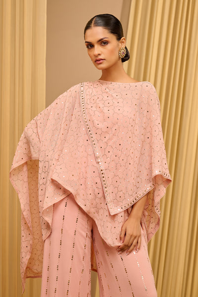 Tarun Tahiliani Mukaish Kaftan And Trouser Set indian designer wear online shopping melange singapore