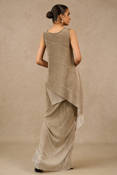 Tarun Tahiliani Oyster Ombre Co- Ord Set indian designer wear online shopping melange singapore