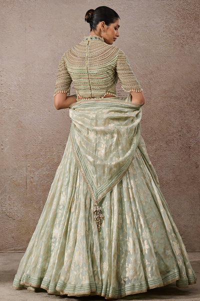 Tarun Tahiliani Pearl Textile Lehenga Indian designer wear online shopping melange singapore