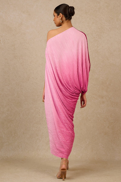 Tarun Tahiliani Pink Ombre Kaftan designer wear online shopping melange singapore