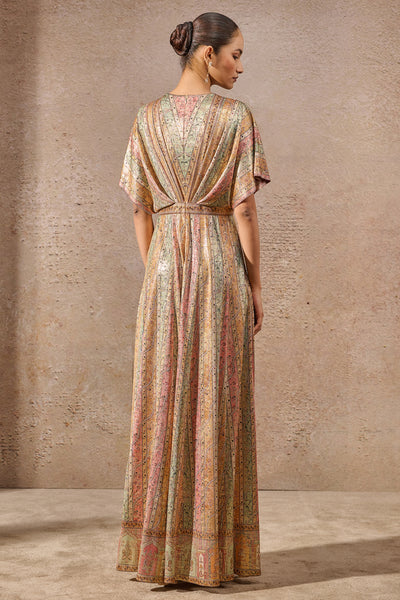 Tarun Tahiliani Printed Jumpsuit indian designer wear online shopping melange singapore