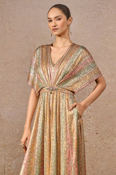 Tarun Tahiliani Printed Jumpsuit indian designer wear online shopping melange singapore