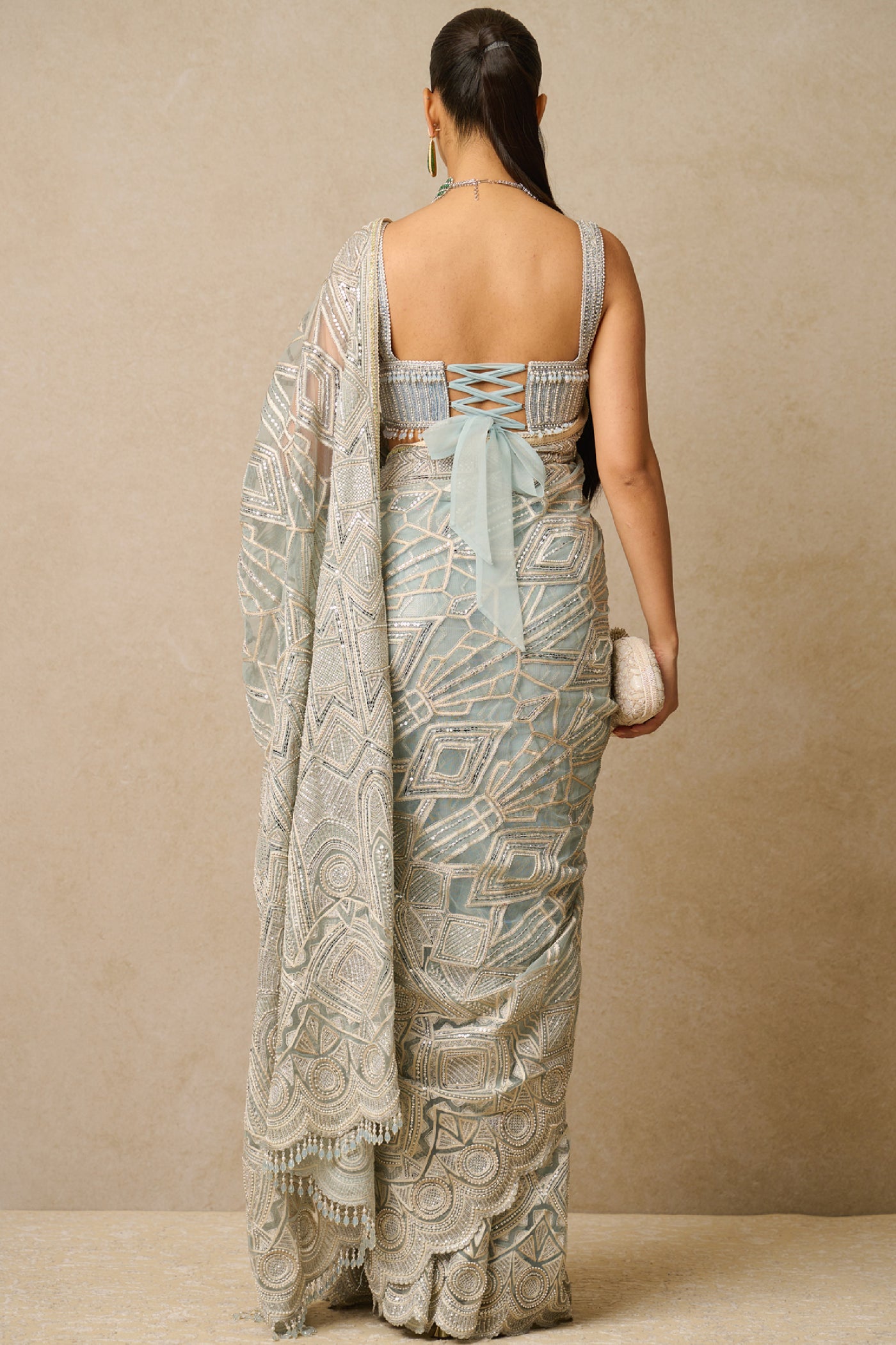 Tarun Tahiliani Saree Blouse indian designer wear online shopping melange singapore