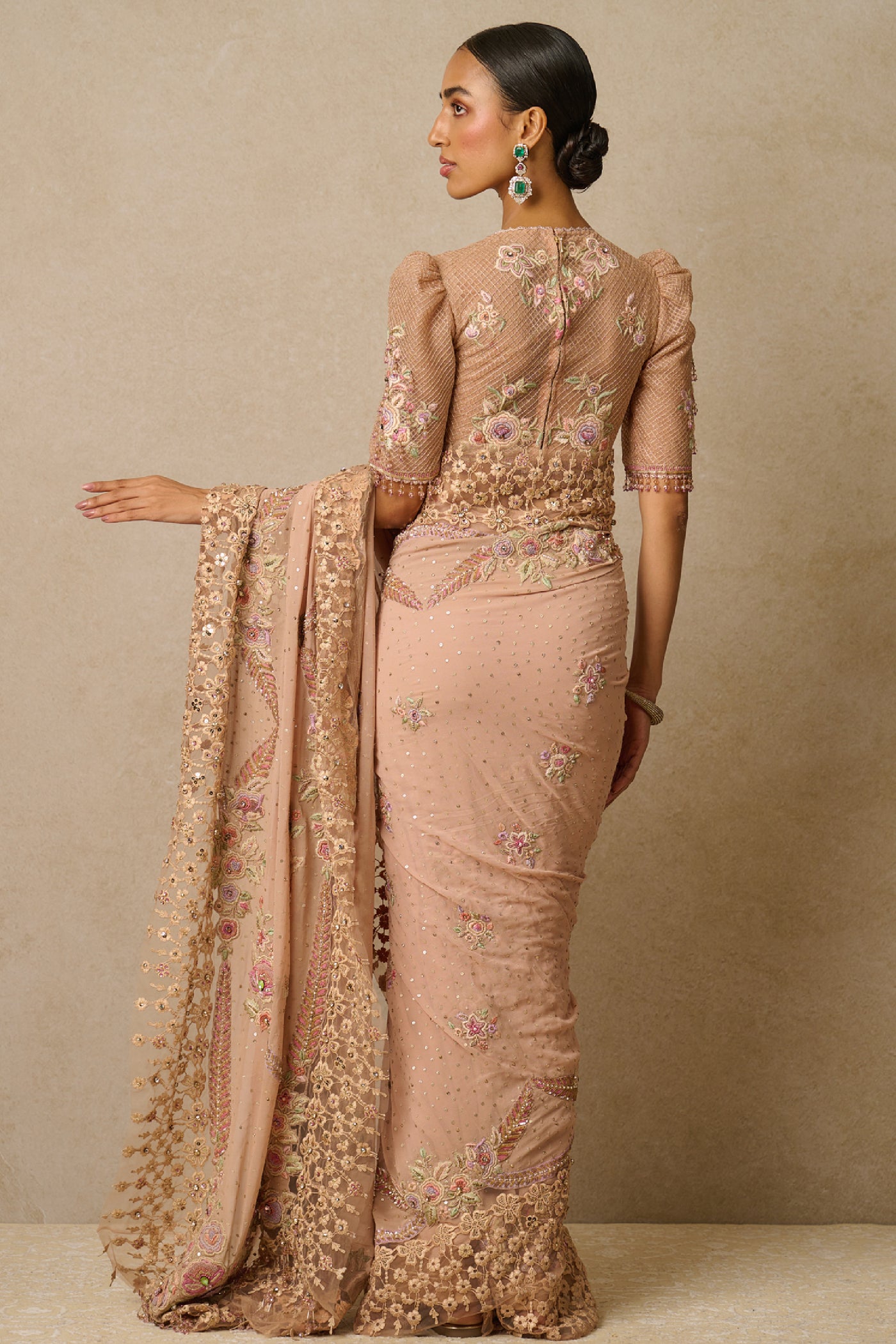 Tarun Tahiliani Saree Blouse indian designer wear online shopping melange singapore