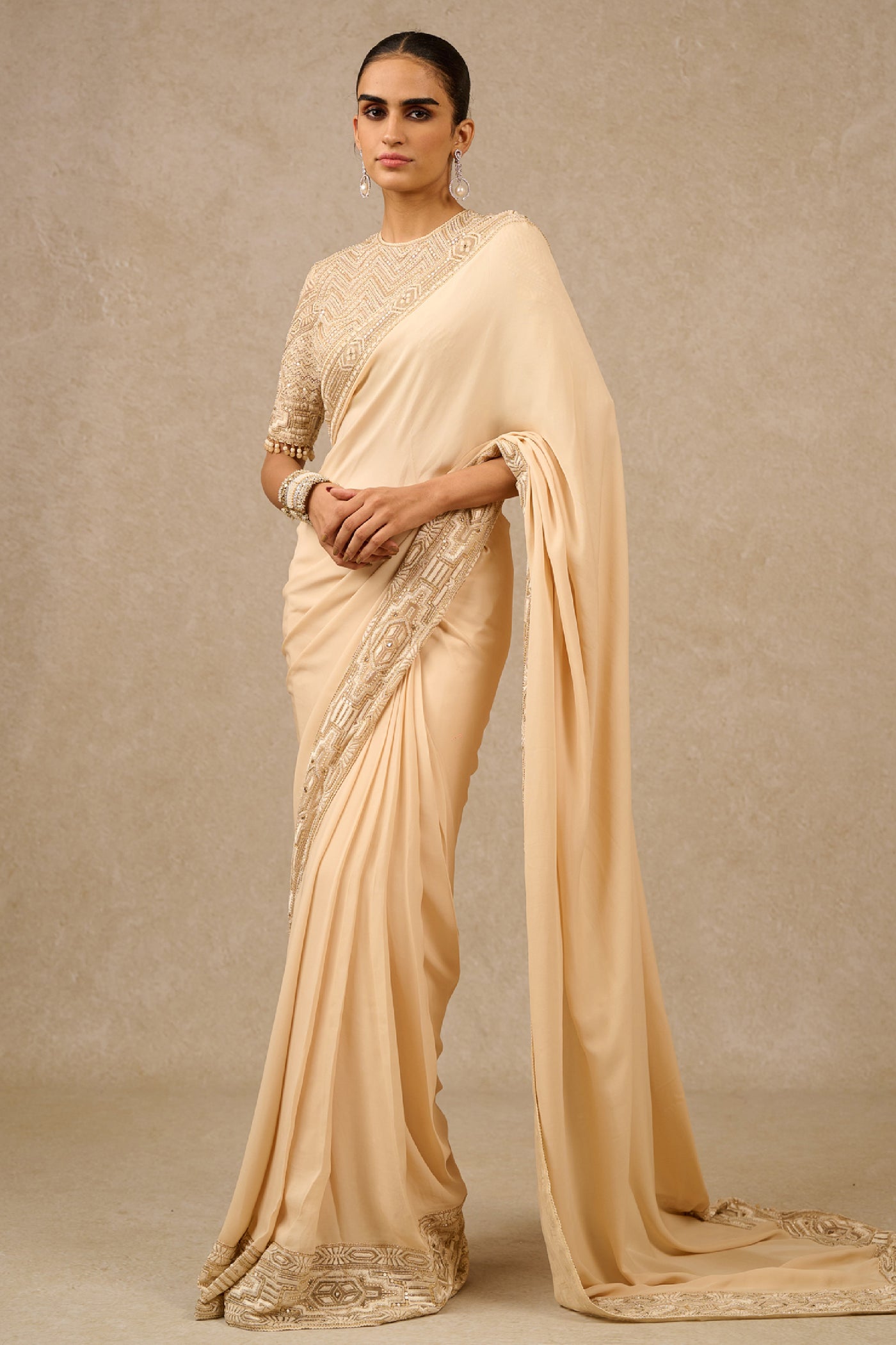 Tarun Tahiliani Saree Blouse indian designer wear online shopping melange singapore