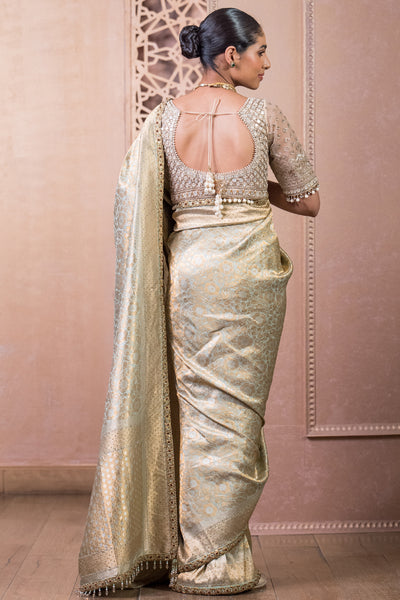 Tarun Tahiliani Saree And Blouse Fabric indian designer wear online shopping melange singapore