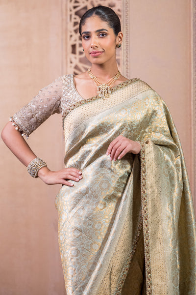 Tarun Tahiliani Saree And Blouse Fabric indian designer wear online shopping melange singapore