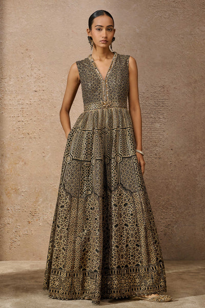 Tarun Tahiliani Sequin Architecture Motif Jumpsuit indian designer wear online shopping melange singapore