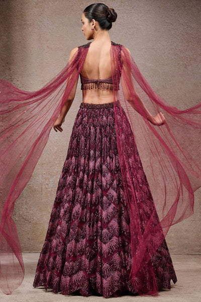 Tarun Tahiliani Sequin Embroidered Lehenga indian designer wear online shopping melange singapore 