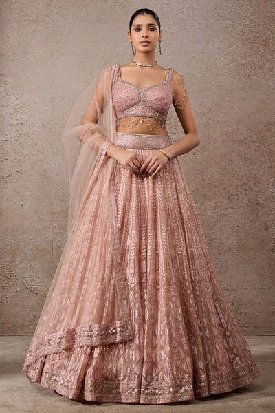 Tarun Tahiliani Sequin Embroidered Lehenga Indian designer wear online shopping melange singapore