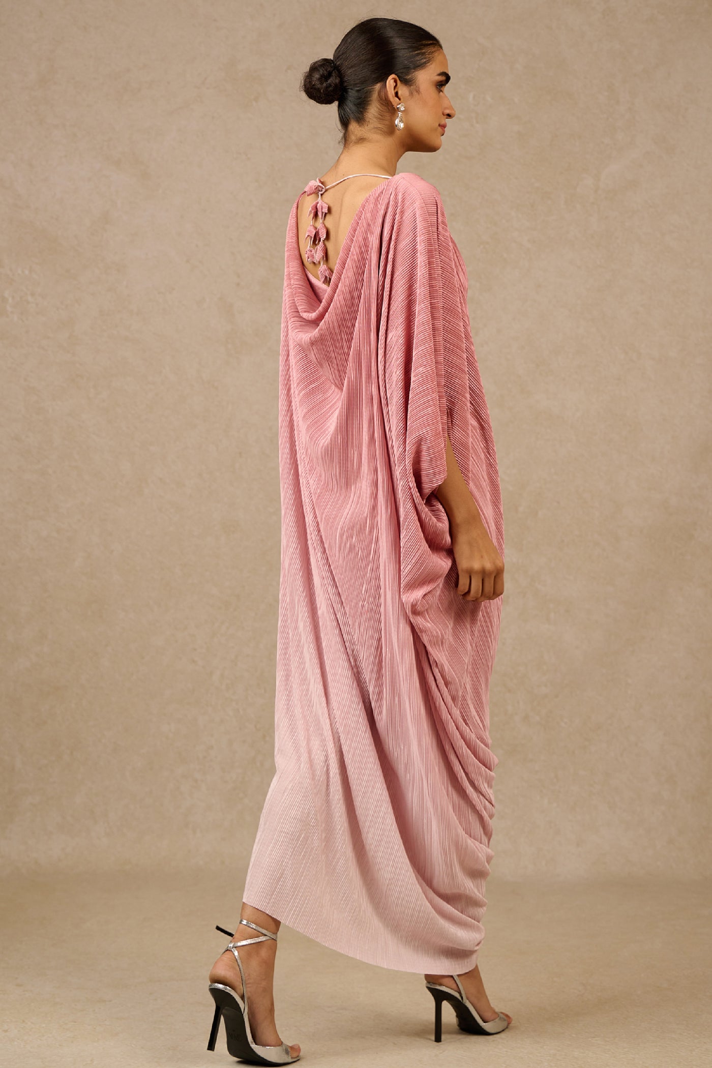 Tarun Tahiliani Shaded Old Rose Kaftan designer wear online shopping melange singapore